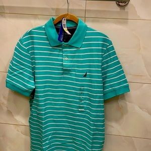 NEW WITH TAGS NAUTICA MEDIUM BLUE POLO